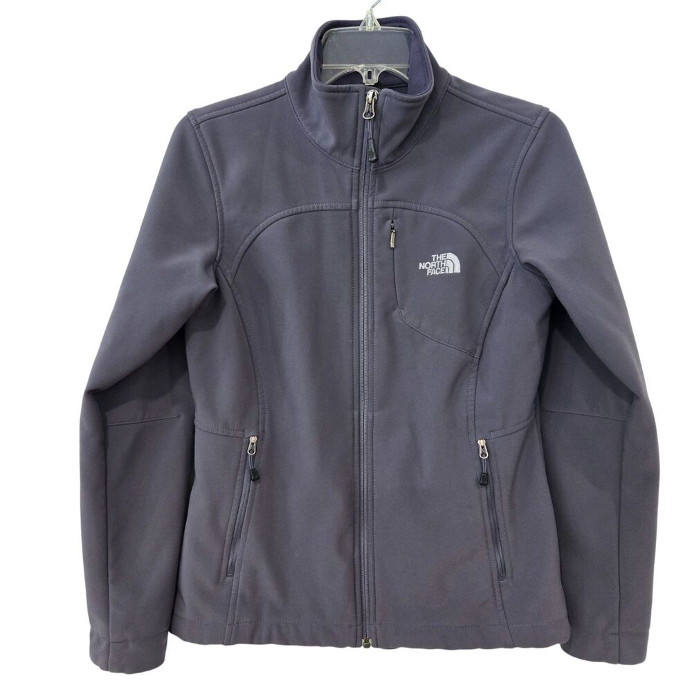 THE NORTH FACE Women's Apex Bionic Soft Shell Jacket Sz SMALL Gray full zip C771